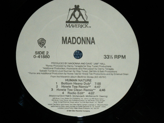 画像: MADONNA -  HUMAN NATURE  ( Ex++/Ex+++ )    / 1995 US AMERICA  ORIGINAL Used  12" 