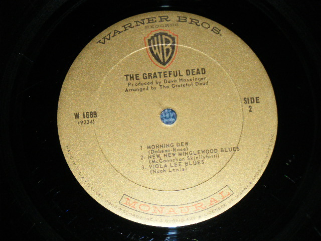 画像: GRATEFUL DEAD - GRATEFUL DEAD(Ex/Ex Looks:VG++)  / 1967 US AMERICA ORIGINAL 1st Press "GOLD Label" MONO  Used LP 