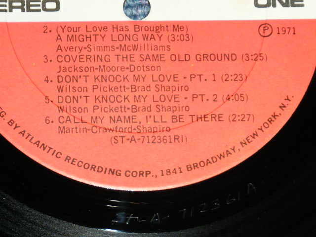画像: WILSON PICKETT -  DON'T KNOCK MY LOVE ( Ex+/Ex+++ )  / 1971 US AMERICA  ORIGINAL 1st Press "1841 BROADWAY" Label  Used   LP  