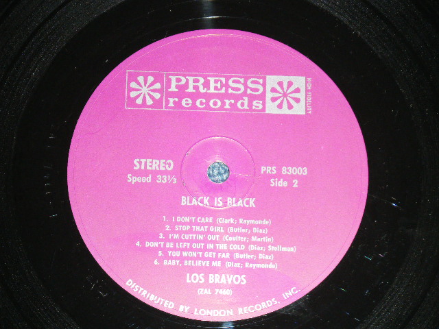 画像: LOS BRAVOS - BLACK IS BLACK (Ex+++/Ex+++) / 1966 US AMERICA Original Stereo Used LP  