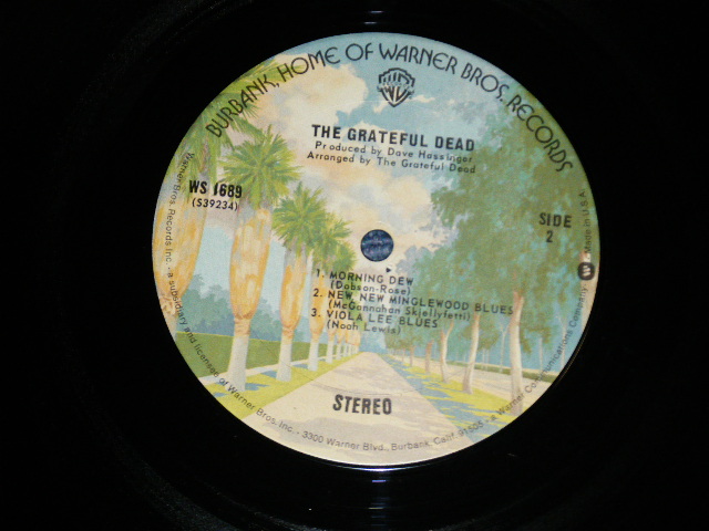 画像: GRATEFUL DEAD - GRATEFUL DEAD(Matrix # A) 39233 WS-1689 A 1D / B) WS-1689 39234)(Ex+/Ex+++)  / 1974 Version? US AMERICA RE-PRESS "BURBANK STREET with 'W' Label" STEREO Used LP 