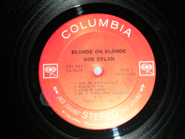 画像: BOB DYLAN -   BLONDE ON BLONDE ( 7 Pictures on INSIDE : Matrix # A)3A / B)2D / C)2D / D)2J : Ex++/MINT- )/  1966 US AMERICA ORIGINAL "White 360 SOUND 'STEREO' Label" Used 2-LP's 