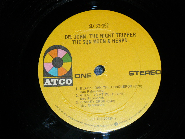 画像: DR. JOHN -  THE SUN MOON & HERBS  ( Ex++/MINT- )  /  1974 Version US AMERICA ORIGINAL 2nd Press  "Small 75 ROCKFELLER on Label" Used  LP