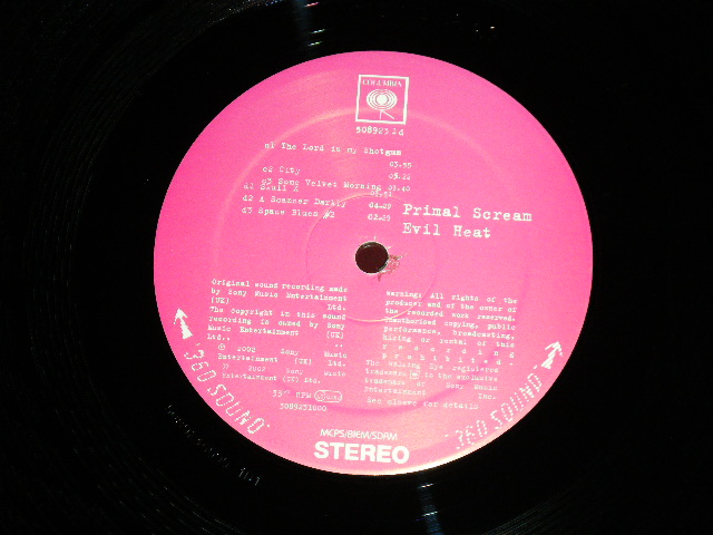 画像: PRIMAL SCREAM - EVIL HEAT ( BRAND NEW)  / 2002 UK ENGLAND  ORIGINAL "Brand New"  LP  