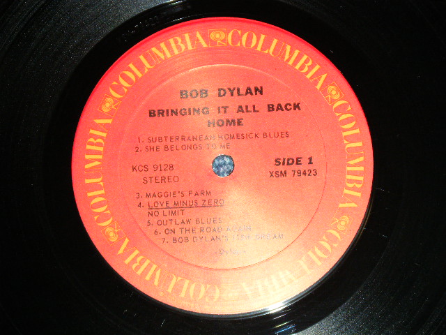 画像: BOB DYLAN -  BRINGING IT ALL BACK HOME  ( Matrix # A)1J / B)2B : Ex/Ex++) /  Mid 1970's Version US AMERICA Used LP 