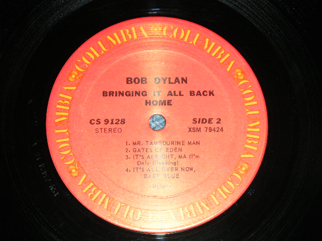 画像: BOB DYLAN -  BRINGING IT ALL BACK HOME  ( Matrix # A)1JG/ B)1G :VG+++/Ex+++) /  1970 Version US AMERICA Used LP 