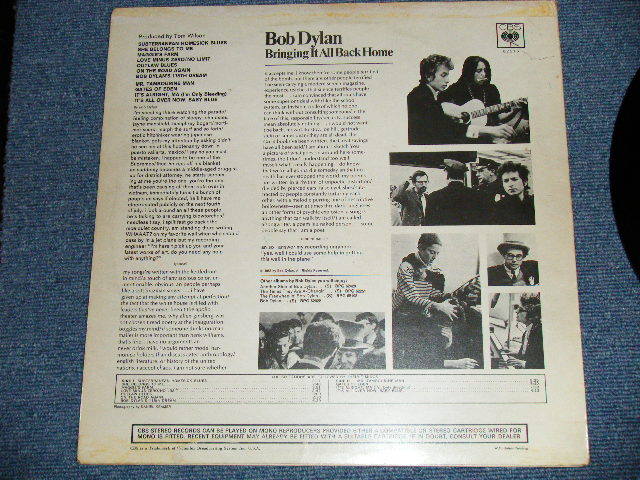 画像: BOB DYLAN -  BRINGING IT ALL BACK HOME  ( Matrix # A)2A / B)2B : Ex+/Ex++, MINT) /  1965 UK ENGLAND ORIGINAL STEREO Used LP