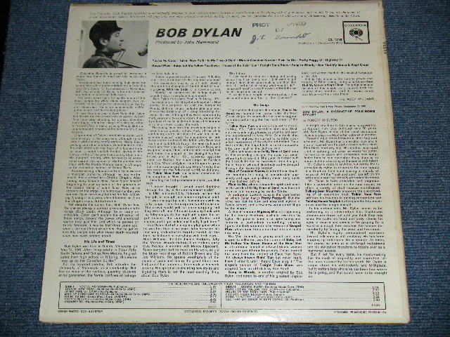 画像: BOB DYLAN -  BOB DYLAN : DEBUT ALBUM ( Matrix # A)1E / B)1C : Ex+/Ex++) /  1963  US ORIGINAL 2nd Press "GURANTEED HIGH FIDELITY Label" MONO  Used LP