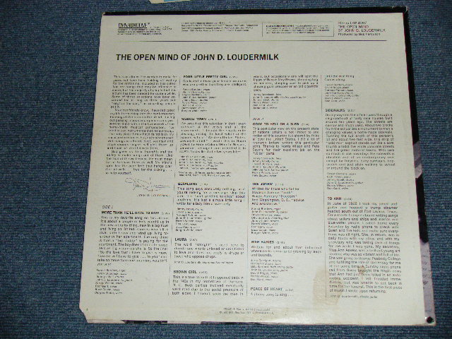 画像: JOHN D.LOUDERMILK - THE OPEN MIND OF  ( Ex+++/Ex+++) / 1969  US AMERICA ORIGINAL Used LP