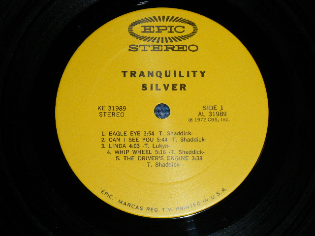 画像: TRANQUILITY - SILVER (70's PSYCHE!!!) ( Ex++/Ex+++ ) / 1972  US AMERICA  ORIGINAL Used LP 
