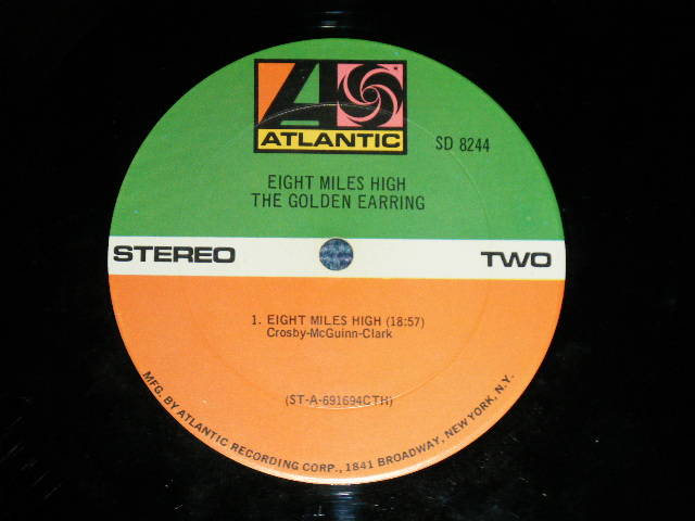 画像: THE GOLDEN EARRING - EIGHT MILES HIGH  ( Ex+/Ex+) / 1969  US AMERICA Original  "1841 BROADWAY  Label" Used  LP 