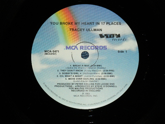 画像: TRACEY ULLMAN - YOU BROKE MY HEART IN 17 PLACES ( Ex+/MINT-)   / 1983 US AMERICA  ORIGINAL Used LP 