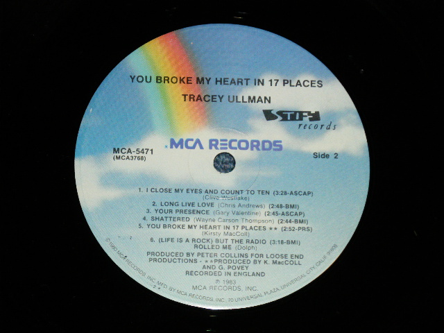 画像: TRACEY ULLMAN - YOU BROKE MY HEART IN 17 PLACES (MINT-/MINT-)   / 1983 US AMERICA  ORIGINAL Used LP 