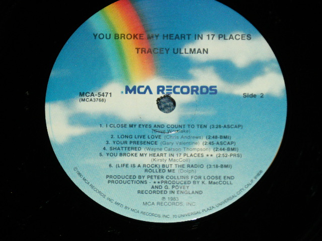 画像: TRACEY ULLMAN - YOU BROKE MY HEART IN 17 PLACES ( Ex+/Ex+++ )   / 1983 US AMERICA  ORIGINAL Used LP 