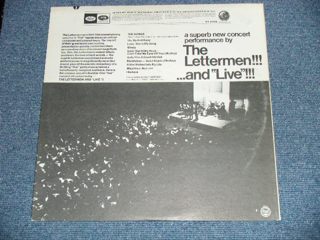 画像: THE LETTERMEN - ...AND "LIVE!" (Ex+/Ex+++) / 1967 US AMERICA ORIGINAL STEREO Used LP 