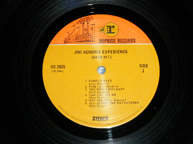 画像: JIMI HENDRIX - SMASH HITS ( With POSTER : Ex++/Ex+++)  / 1969 US AMERICA ORIGINAL "ORANGE & BROWN label"  Used LP
