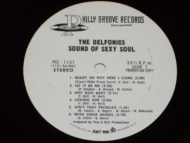 画像: DELFONICS - SOUND OF SEXY SOUL (Ex+/MINT-) / 1968 US AMERICA ORIGINAL "WHITE LABEL PROMO" Used LP