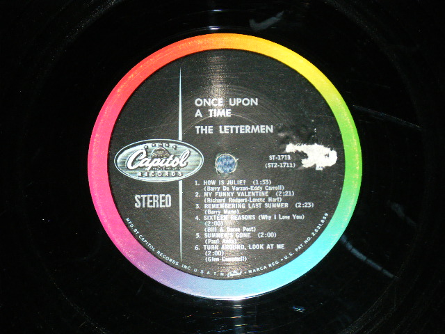 画像: THE LETTERMEN - .ONCE UPON A TIME  (Ex+/Ex Looks:Ex-+) / 1962 US AMERICA ORIGINAL STEREO Used LP 