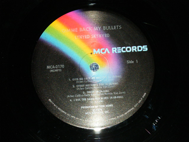 画像: LYNYRD SKYNYRD -  GIMME SOME BACK MY BULLETS ( Ex+,Ex/Ex+++)  / 1976   US AMERICA  ORIGINAL Used LP 