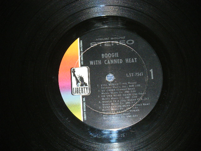 画像: CANNED HEAT -  BOOGIE WITH (Ex++/Ex- Looks:VG+++) / 1968 US AMERICA ORIGINAL STEREO  Used LP