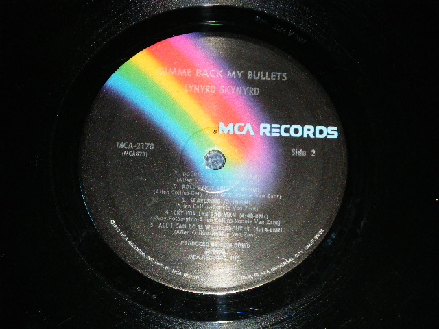 画像: LYNYRD SKYNYRD -  GIMME SOME BACK MY BULLETS ( Ex+,Ex/Ex+++)  / 1976   US AMERICA  ORIGINAL Used LP 