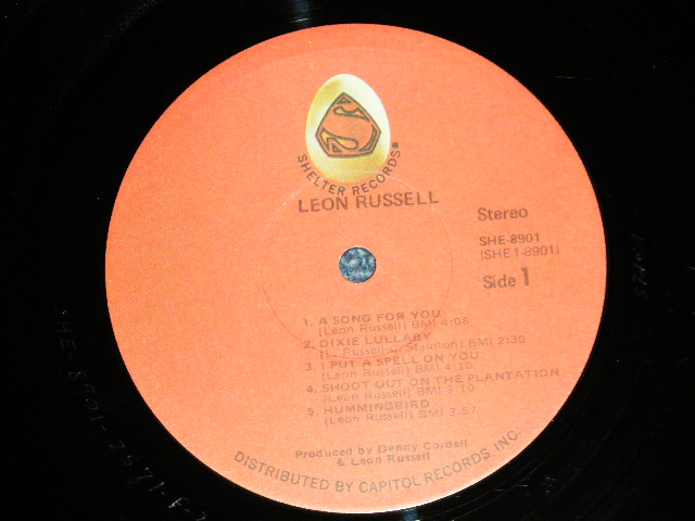 画像: LEON RUSSELL - LEON RUSSELL (Ex+/Ex+++) / 1970 US AMERICA 2nd Issued"Dost.'CAPITOL' Label"  "SUPERMAN Label Logo" Used LP 
