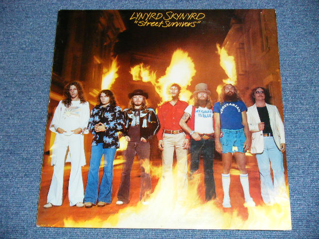 画像: LYNYRD SKYNYRD -  STREET SURVIVORS "FLAME Cover" "With FLYER" ( Ex+++/MINT-)  / 1977  US AMERICA  ORIGINAL 1st Press "FLAME Cover"  Used LP 