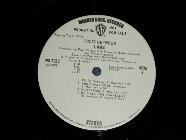 画像: LAMB - CROSS BETWEEN  (VG++/Ex+++ ) / 1971 US AMERICA ORIGINAL "WHITE LABEL PROMO " Used  LP 