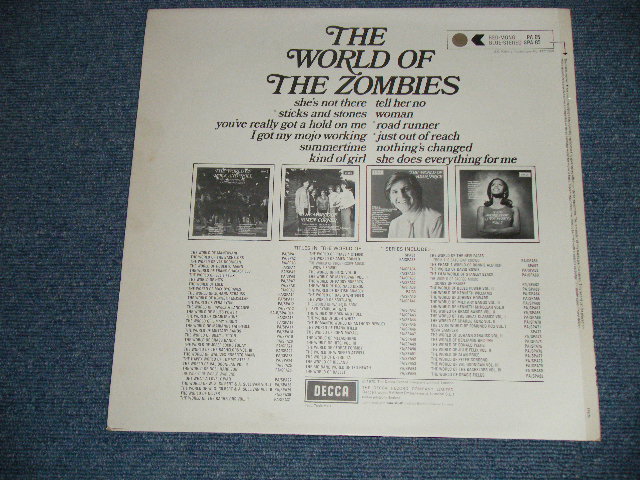 画像: ZOMBIES, The - THE WORLD OF THE ZOMBIES ( MINT-/MINT-)  / 197 UK ENGLAND ORIGINAL Used  LP 