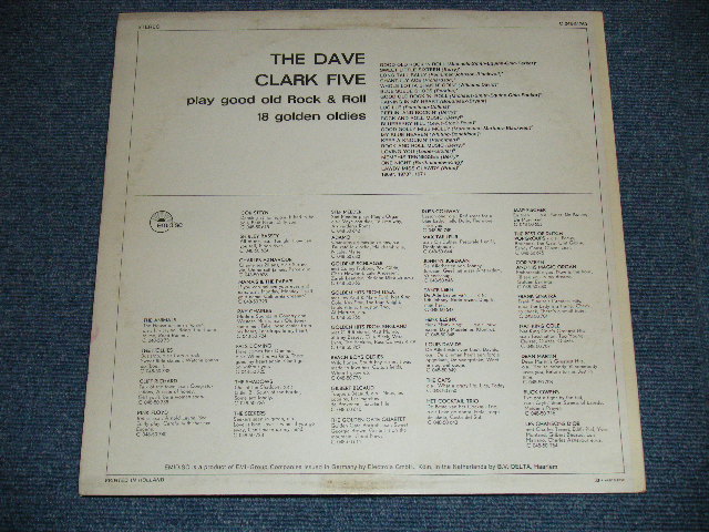 画像: THE DAVE CLARK FIVE 5 - PLAYS GOOD OLD ROCK & ROLL :  18 GOLDEN OLDIES ( Ex++ /Ex+++ ) / Late 1960's HOLLAND ORIGINAL  Used LP 