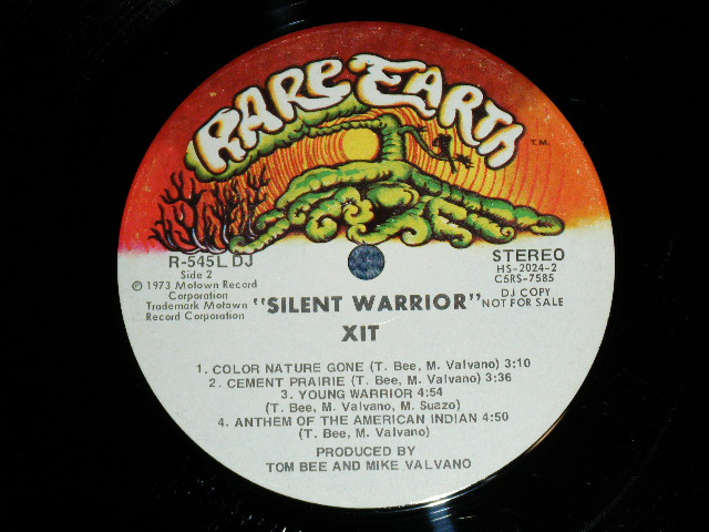 画像: XIT -  SILENT WARRIOR (PSYCHE:INDIAN ROCK)  (Ex+++/MINT- ) / 1973 US AMERICA ORIGINAL "PROMO"  Used  LP 