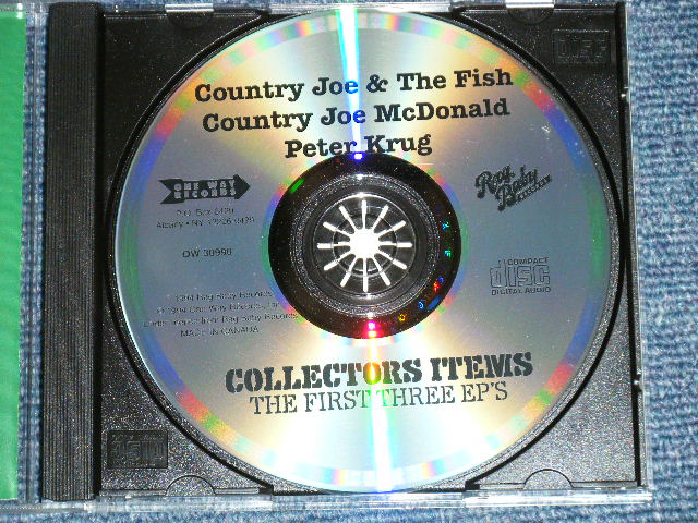 画像: COUNTRY JOE (McDONALD) & THE FISH - COLLECXTOR'S ITEMS : THE FIRST THREE EP'S  (MINT-/MINT)  / 1994 US AMERICA ORIGINAL Used CD 