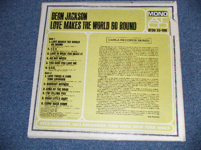 画像: DEON JACKSON - LOVE MAKES THE WORLD GO ROUND (VG++/Exll WOFC, WOBC, WOL, EDSP) / 1966 US AMERICA ORIGINAL "PROMO" MONO Used LP 