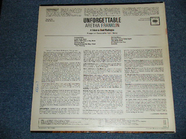 画像: ARETHA FRANKLIN -  UNFORGETTABLE : A TRIBUTE TO DINAH WASHINGTON (ERx+,Ex/Ex+  Looks:Ex)   / 1964 US AMERICA ORIGINAL STEREO "360 SOUND LABEL" Used LP 