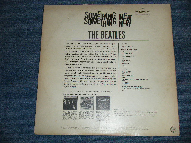 画像: The BEATLES -  SOMETHING NEW ( Matrix # A) T-1-2108-F1#3/B) T-2-2108-G4#4  : Ex /Ex  ) / 1964 US AMERICA ORIGINAL "BLACK with COLOR BAND Label" MONO Used LP 