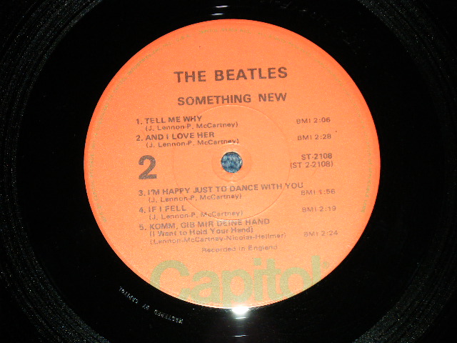 画像: The BEATLES -  SOMETHING NEW ( Matrix # A) ST-1-2108-F-21/B) ST-2-2108-F-19 : Ex+/MINT-) / US REISSUE "1976 Version ORANGE Label" Used LP 