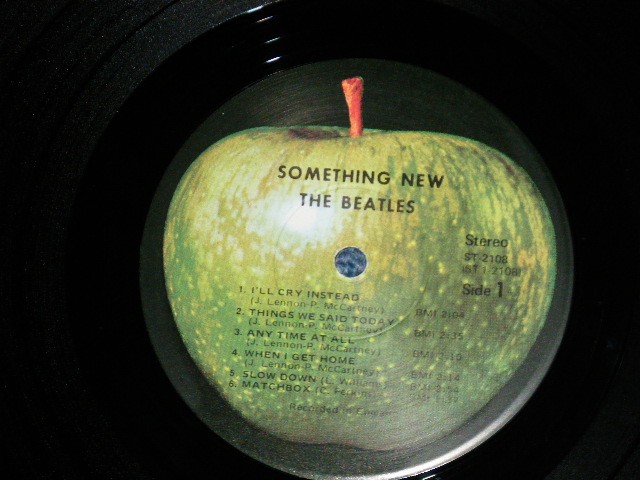 画像: The BEATLES -  SOMETHING NEW ( Matrix # A) ST-1-2108-R13 /B) ST-2-2108-R15#2  : Ex+++/MINT- ) / US REISSUE "1969 Version 'MFD By APPLE on Label" Used LP 