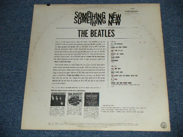 画像: The BEATLES -  SOMETHING NEW ( Matrix # A) T-1-2108-G12/B) T-2-2108-F9  : Ex+ /Ex+++  ) / 1964 US AMERICA ORIGINAL "BLACK with COLOR BAND Label" MONO Used LP 