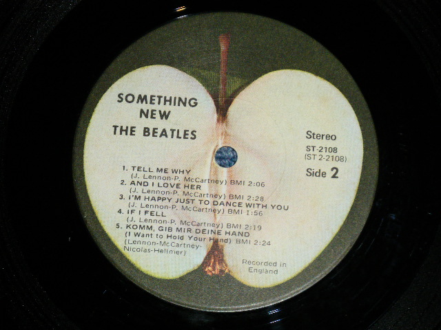 画像: The BEATLES -  SOMETHING NEW ( Matrix # A) ST-1-2108-H13 /B) ST-2-2108-H13  : MINT-/MINT- ) / US REISSUE "1969 Version 'MFD By APPLE on Label" Used LP 