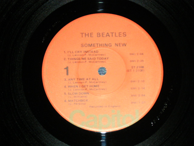 画像: The BEATLES -  SOMETHING NEW ( Matrix # A) ST-1-2108-F-21/B) ST-2-2108-F-19 : Ex+/MINT-) / US REISSUE "1976 Version ORANGE Label" Used LP 