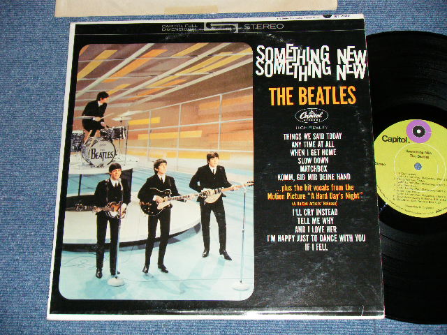 画像1: The BEATLES -  SOMETHING NEW ( Matrix # A) ST-1-2108-H-13/B) ST-2-2108-H-13 : Ex++/Ex++ ) / US REISSUE "1969 Version LIME GREEN  Label" Used LP 