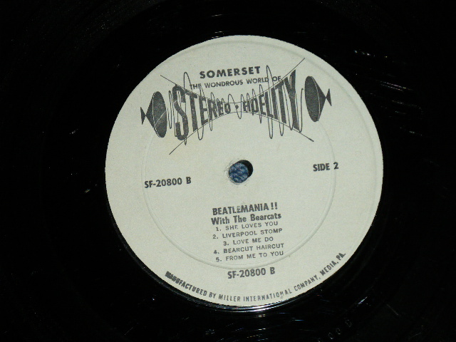 画像: THE BEARCATS - SWING in BEATLESMANIA (VG+++/VG++)  / 1964  US AMERICA ORIGINAL "STEREO" Used LP 