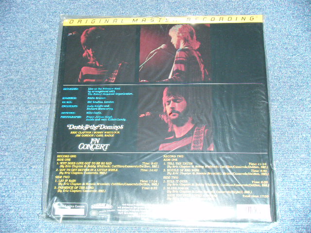 画像: DEREK & THE DOMINOS (ERIC CLAPTON)- IN CONCERT (SEALED)  /  US ORIGINAL "HALF-SPEED MASTER" "BRAND NEW SEALED" 2-LP's 