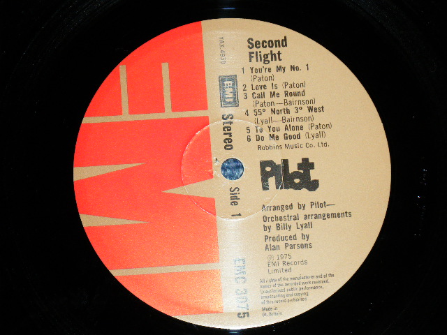 画像: PILOT - SECOND FLIGHT (Ex++/MINT- ) / 1975 UK ENGLAND  ORIGINAL Used  LP 