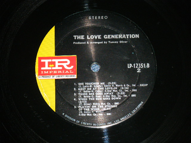 画像: The LOVE GENERATION - The LOVE GENERATION ( Ex+/MINT- ) / 1967 US AMERICA ORIGINAL  STEREO Used LP 