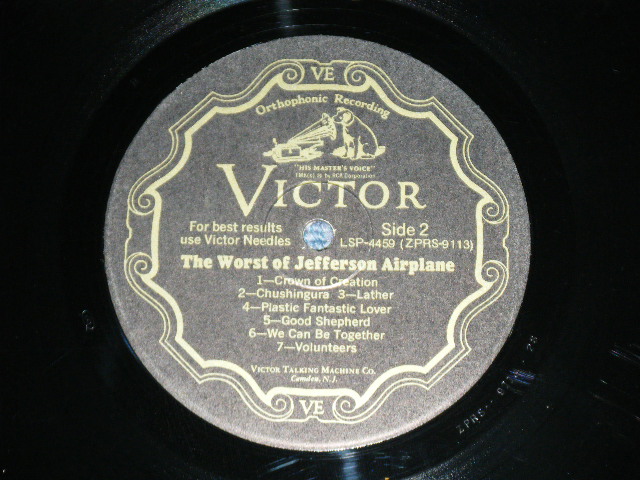 画像: JEFFERSON AIRPLANE -  THE WORST OF ( Ex++/Ex+++ Looks:Ex+, Ex+++ )  / 1970 US AMERICA ORIGINAL Used LP 
