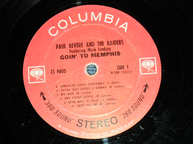 画像: PAUL REVERE & THE RAIDERS (Produced by CHIPS MOMAN) - GOIN' TO MEMPHIS (Ex,Ex-/VG+++) / 1968 US AMERICA ORIGINAL "BLACK 360 SOUND Label" STEREO Used LP 