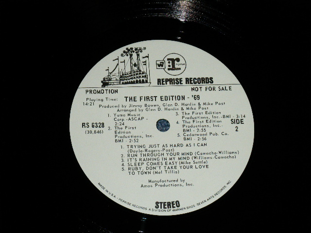 画像: The FIRST EDITION (KENNY ROGERS) - THE FIRST EDITION '69 ( Ex+/Ex+, Ex++) / 1969 US AMERICA ORIGINAL "WHITE LABEL PROMO" Used LP 
