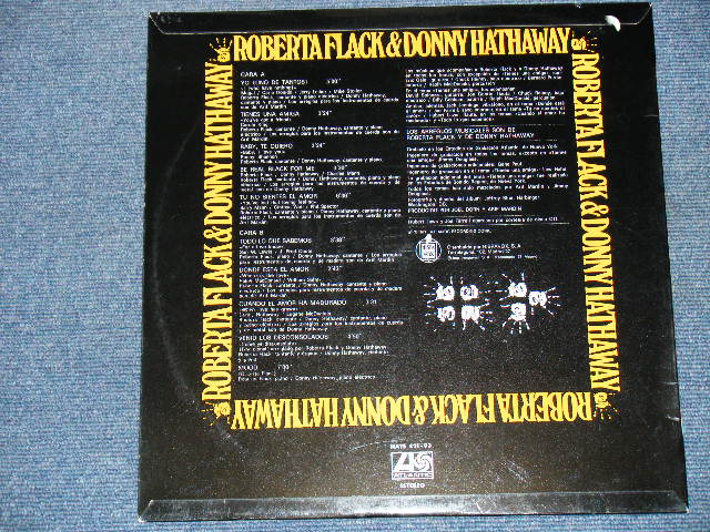 画像: ROBERTA FLACK & DONNY HATHAWAY - ROBERTA FLACK & DONNY HATHAWAY / 1972 SPAIN ORIGINAL Used LP  