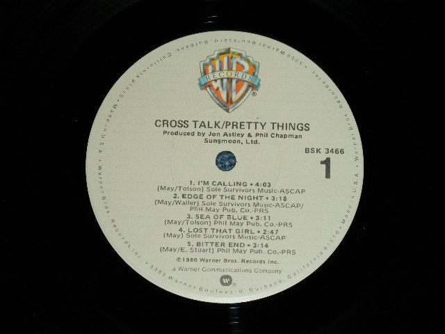 画像: PRETTY THINGS -  CROSS TALK (Ex+++/MINT-) / 1980 US AMERICA ORIGINAL "PROMO" Used  LP